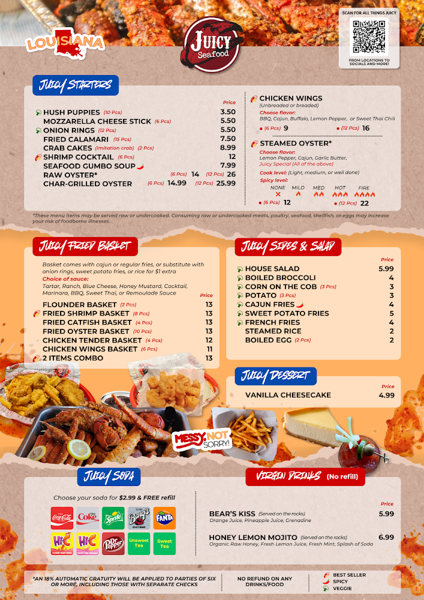 Menu The Juicy Seafood Restaurant & Bar- Siegen-2
