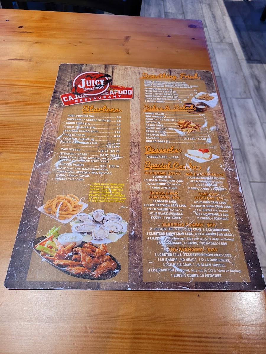 Menu The Juicy Seafood Restaurant & Bar- Siegen-3