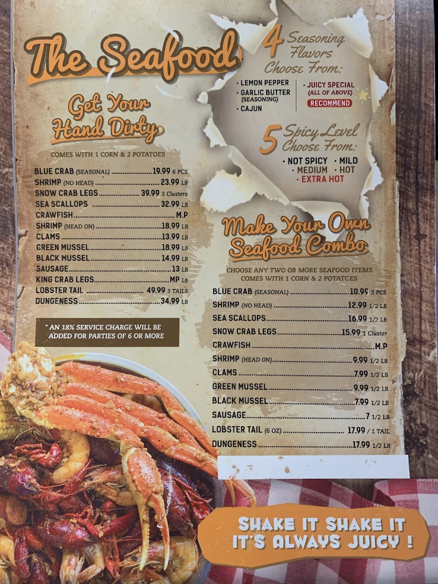 Menu The Juicy Seafood Restaurant & Bar- Siegen-4