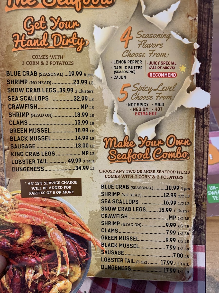 Menu The Juicy Seafood Restaurant & Bar- Siegen-5