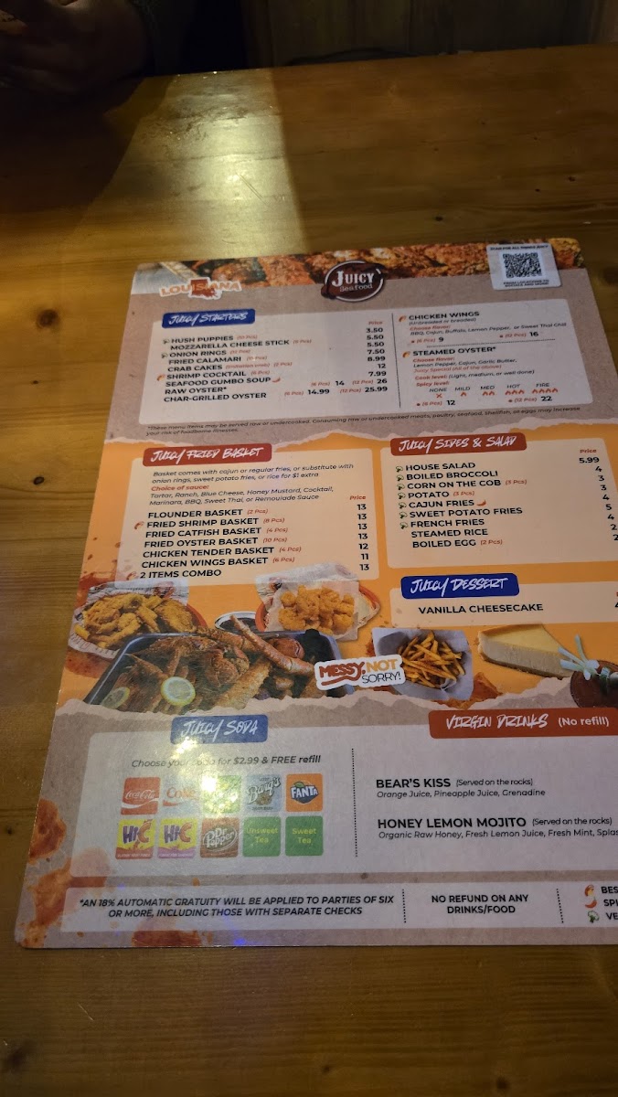 Menu The Juicy Seafood Restaurant & Bar- Siegen-7