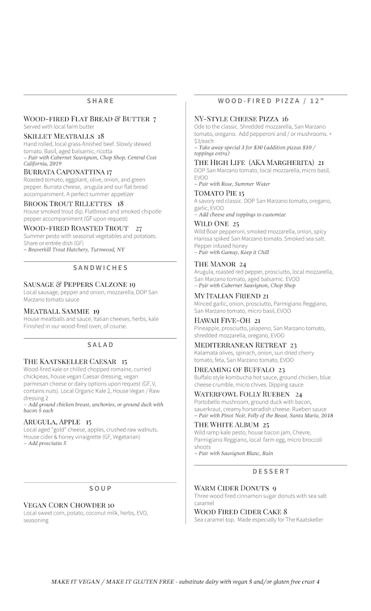 Menu The Kaatskeller-1