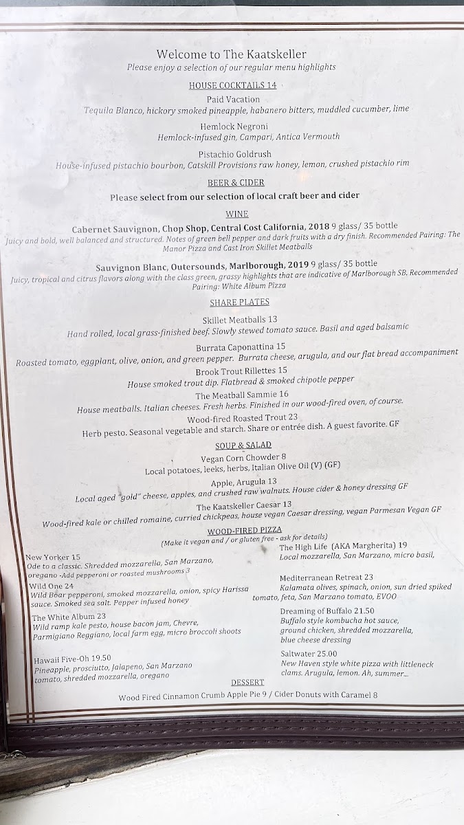 Menu The Kaatskeller-7