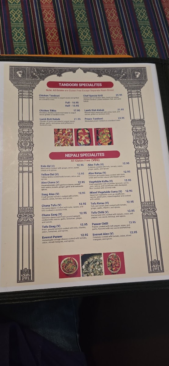 Menu The Kathmandu-1