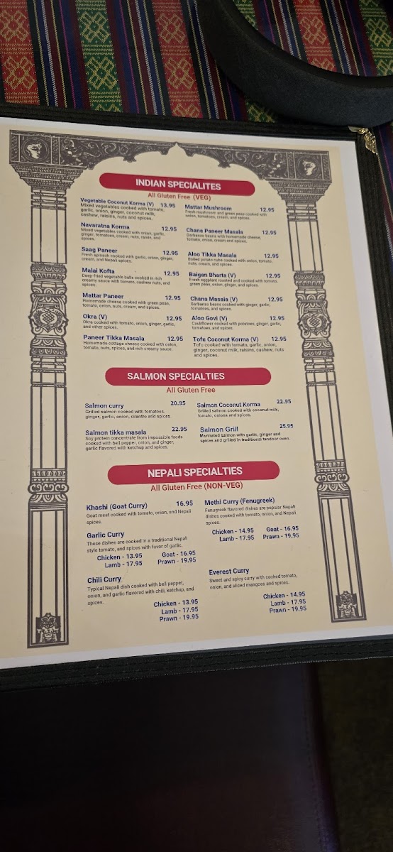 Menu The Kathmandu-3