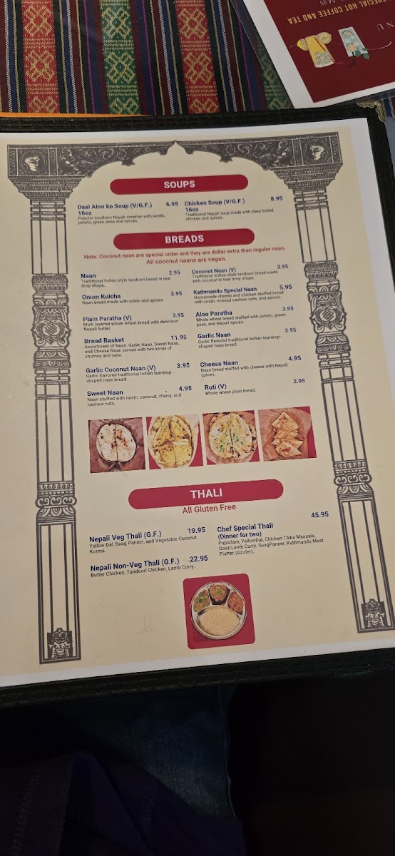 Menu The Kathmandu-5