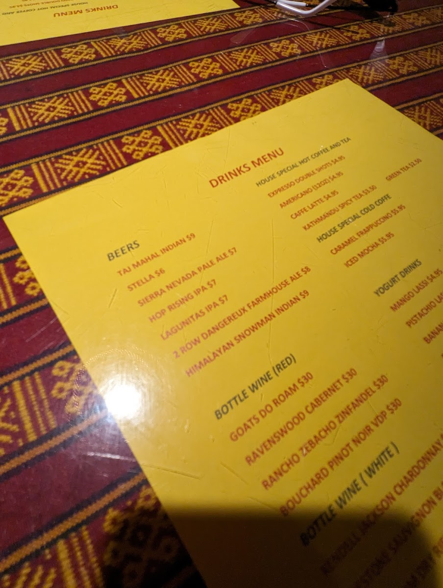 Menu The Kathmandu-6