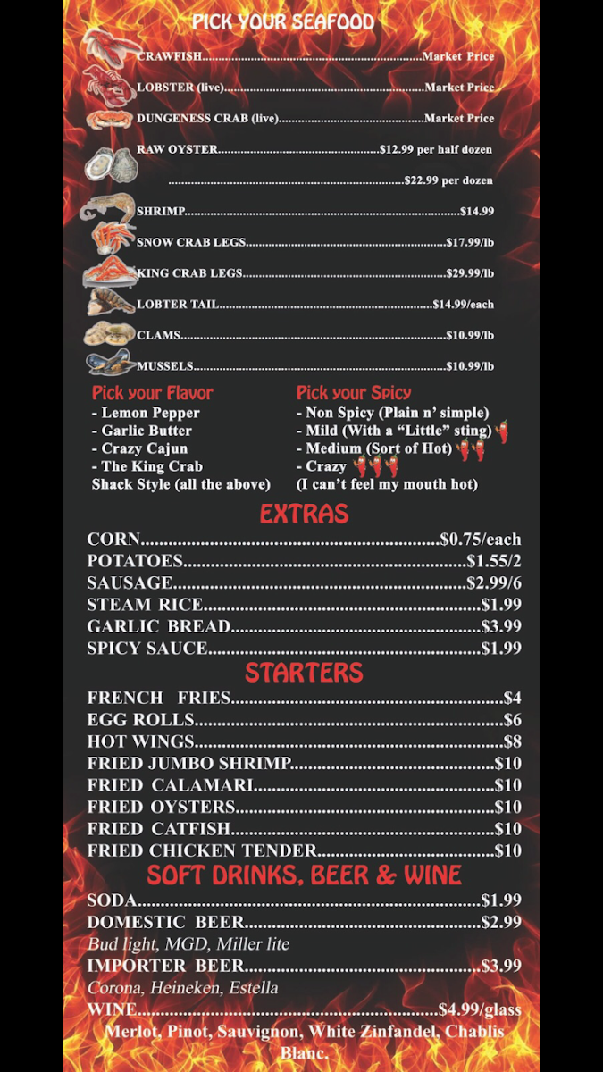 Menu The King Crab Shack | Southpoint-6