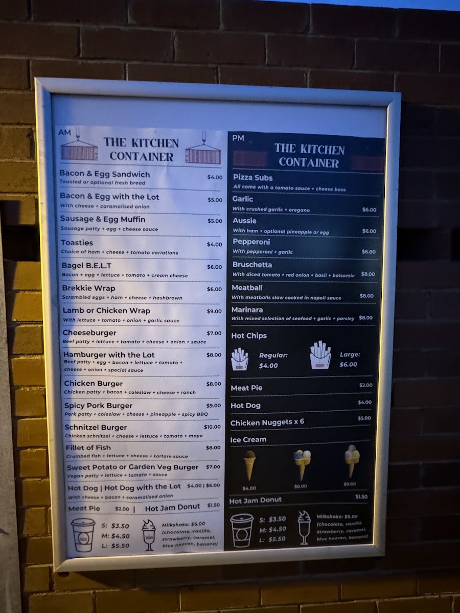 Menu The Kitchen Container-1