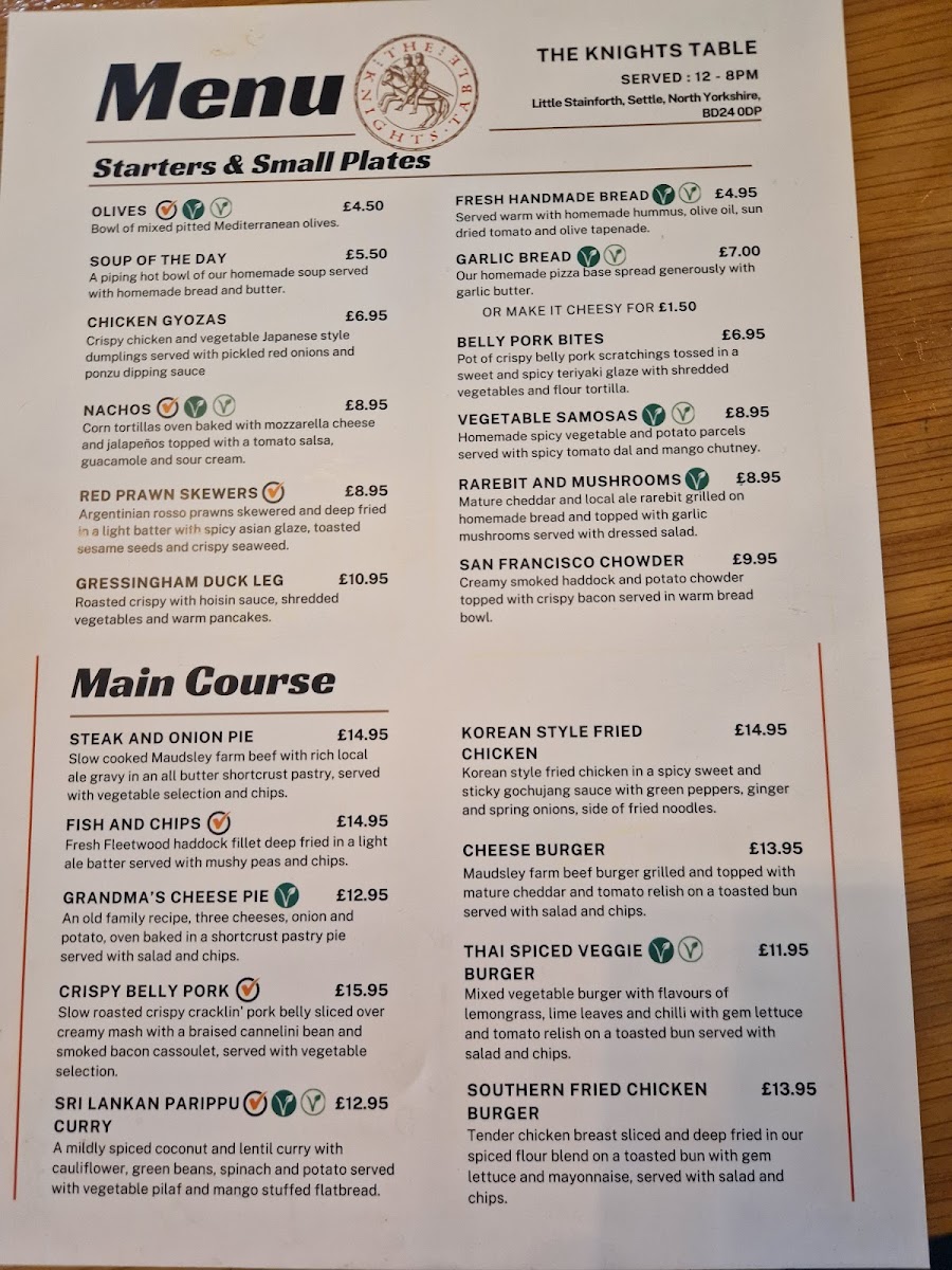 Menu The Knights Table-4