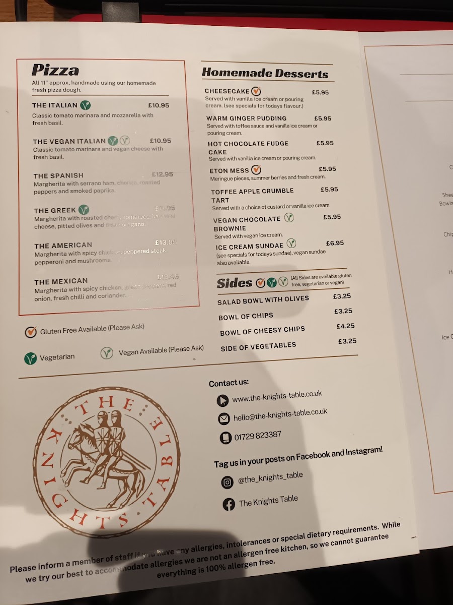 Menu The Knights Table-9