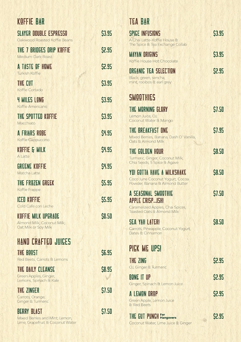 Menu The Koffie House-4