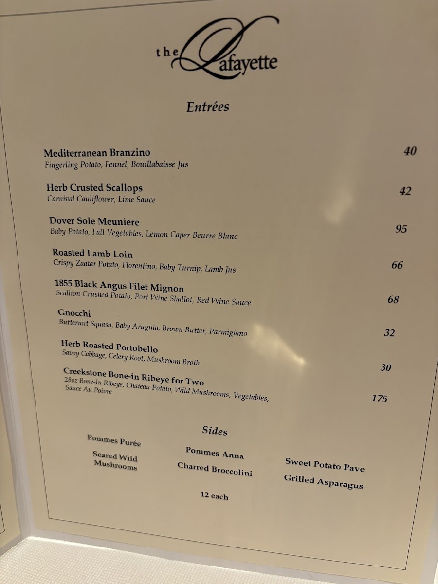Menu The Lafayette-3