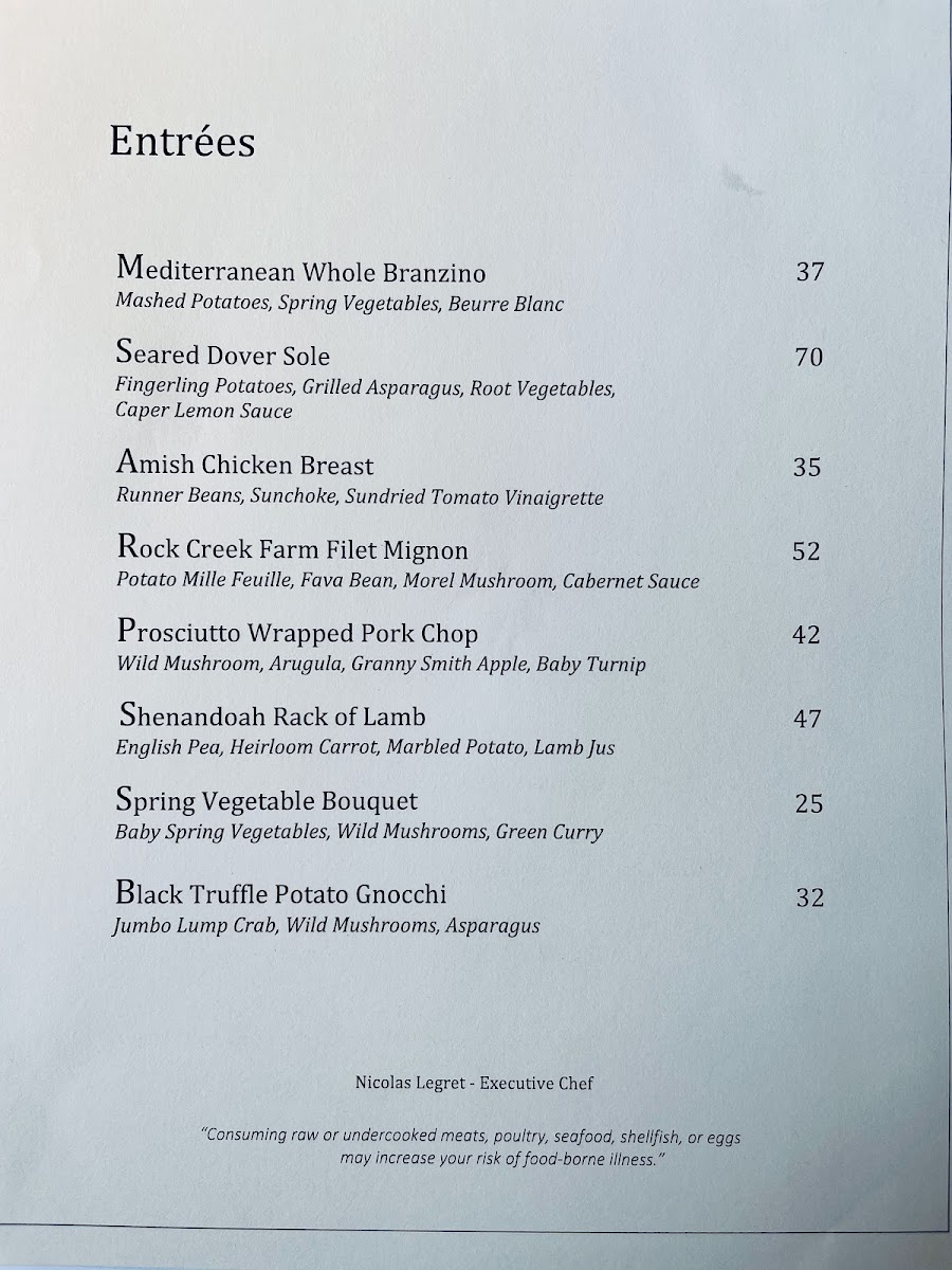 Menu The Lafayette-9