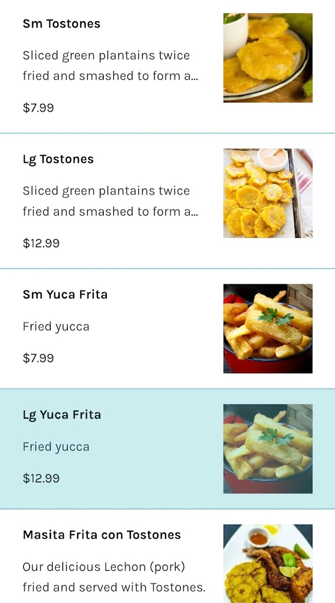 Menu The Latin Pig Cuban Restaurant-3