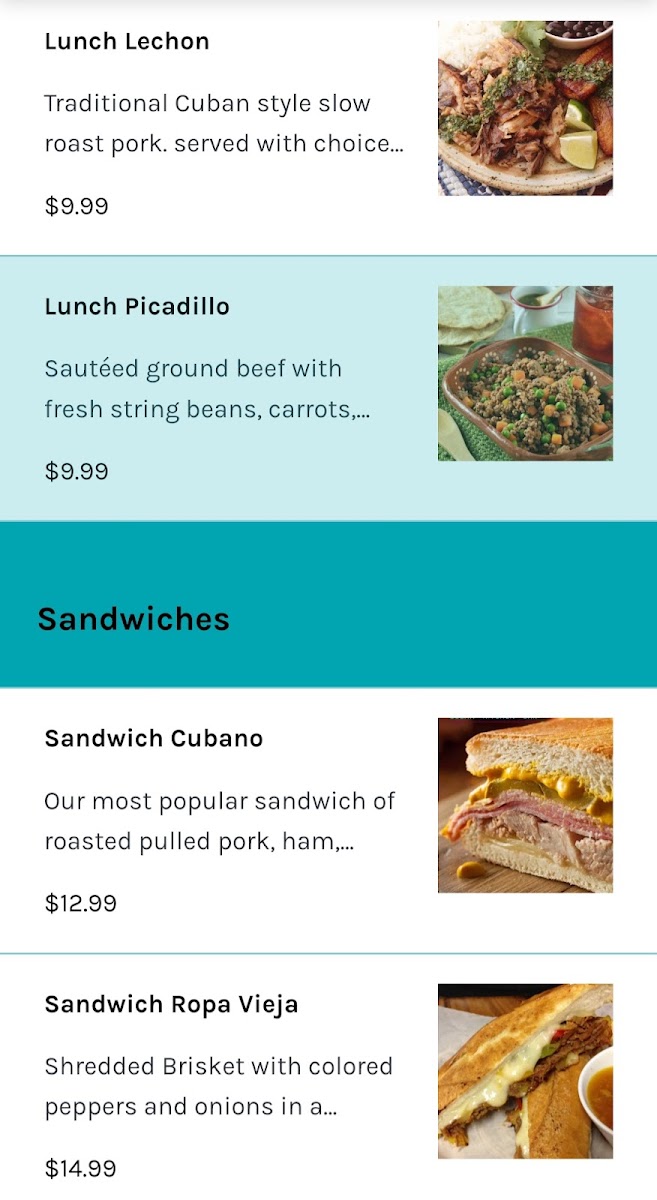 Menu The Latin Pig Cuban Restaurant-4