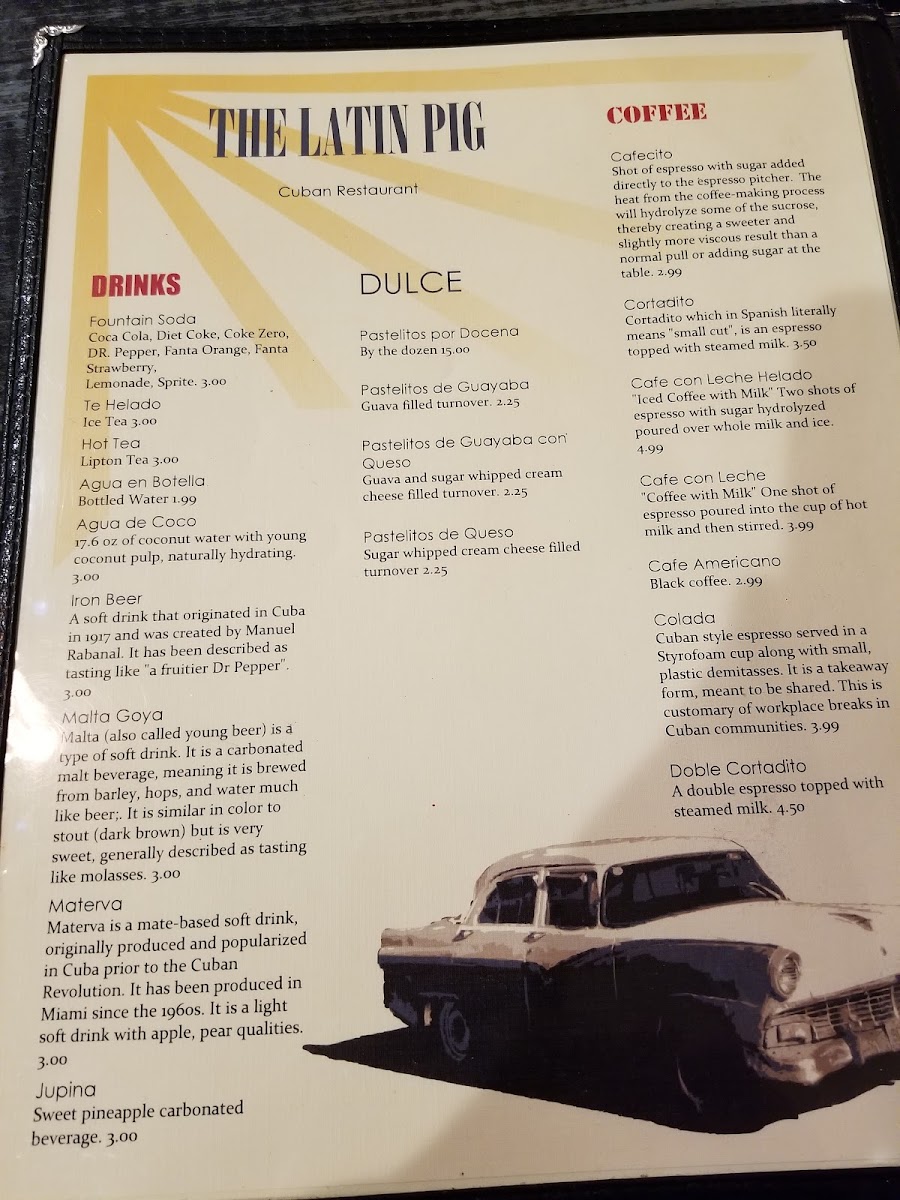 Menu The Latin Pig Cuban Restaurant-6