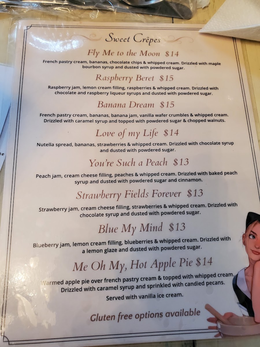 Menu The Lazy Maid Crêperie-10