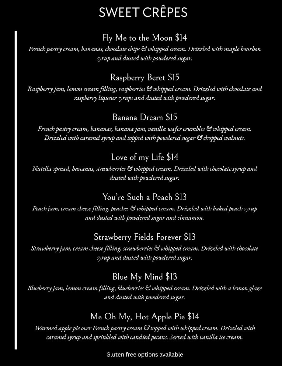 Menu The Lazy Maid Crêperie-2