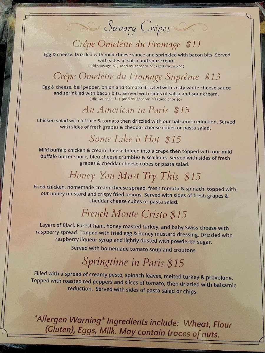 Menu The Lazy Maid Crêperie-5