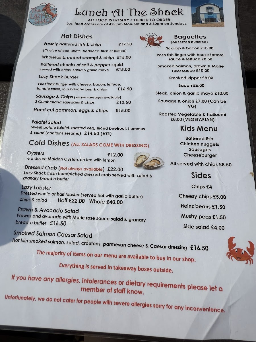 Menu The Lazy Shack-3