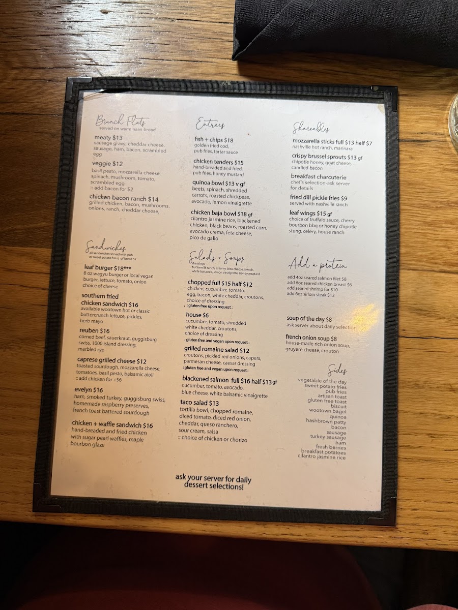 Menu The Leaf Restaurant-6