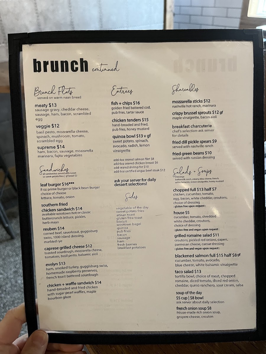 Menu The Leaf Restaurant-7