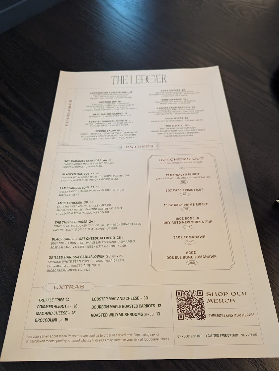 Menu The Ledger-3