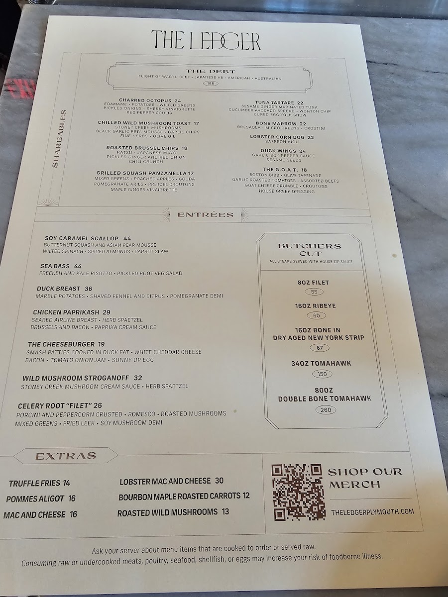 Menu The Ledger-5