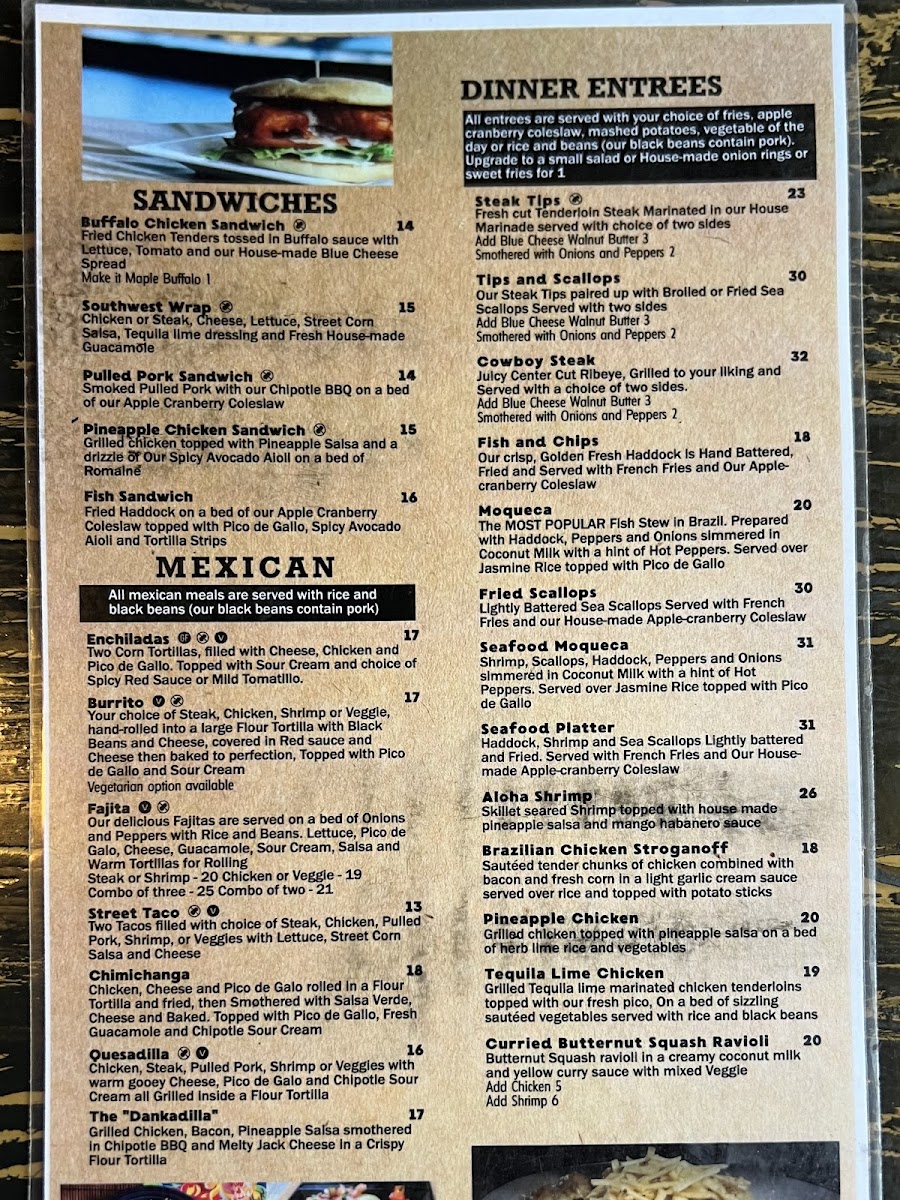 Menu The Little Grille At The Mill-1