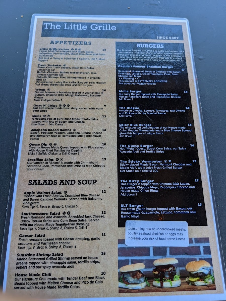 Menu The Little Grille At The Mill-3