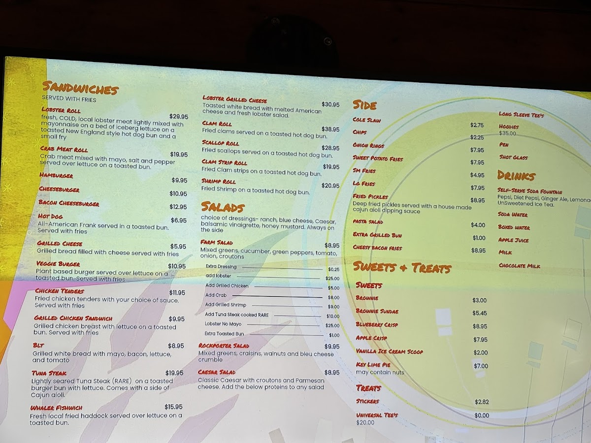 Menu The Lobster Pool-1