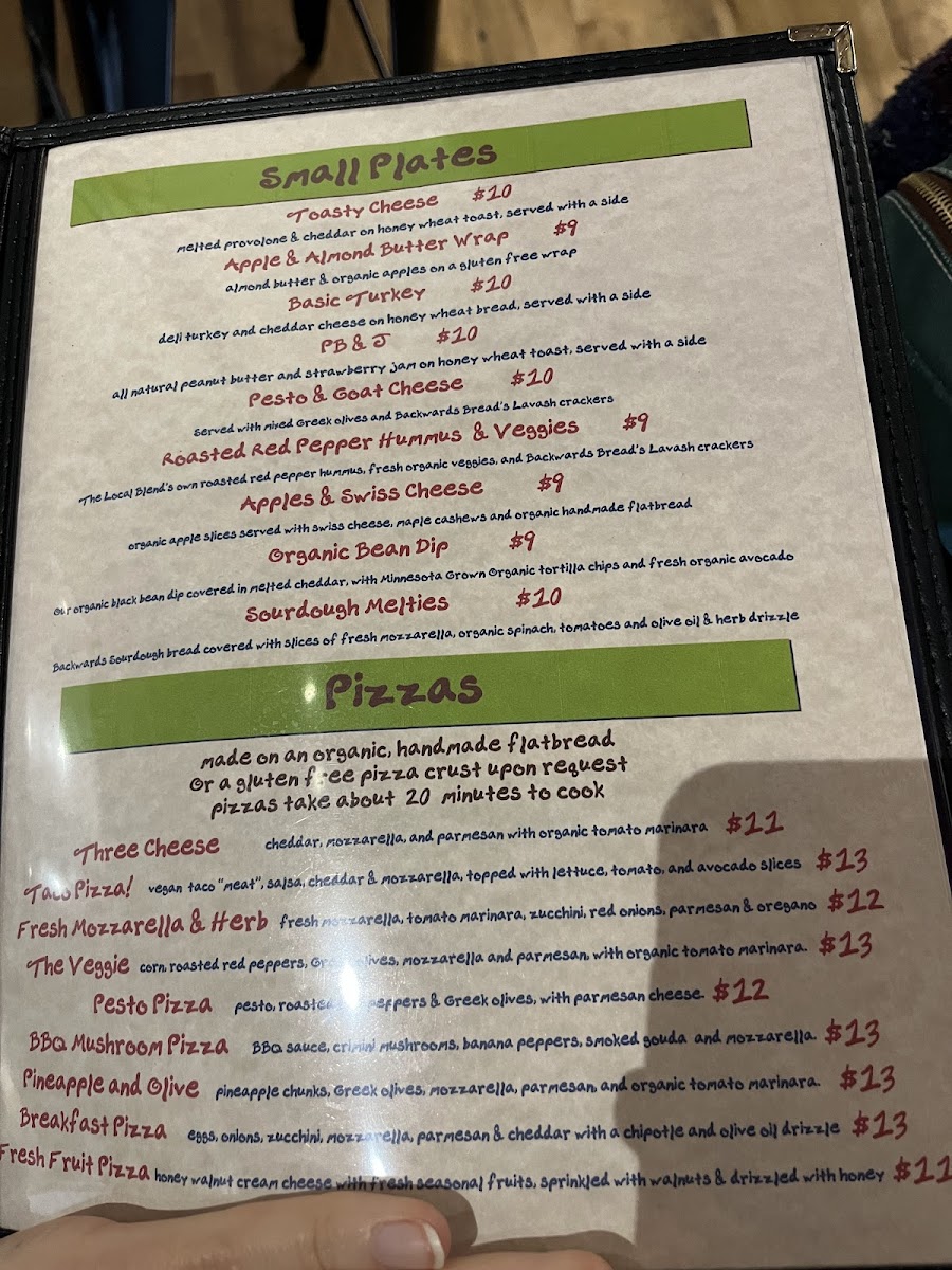 Menu The Local Blend-10