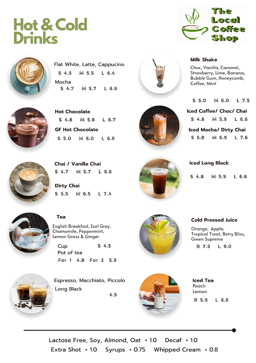 Menu The Local Coffee Shop-5
