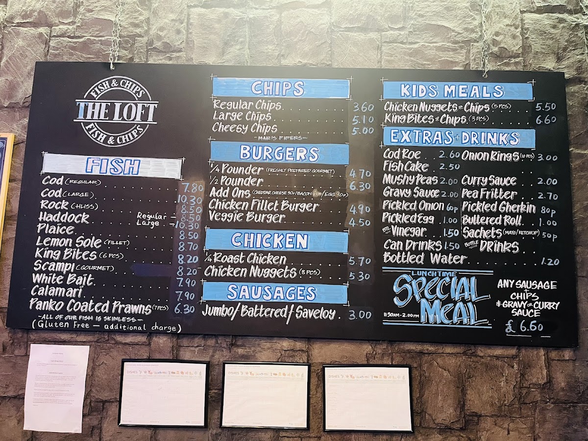Menu The Loft Fish & Chips-1