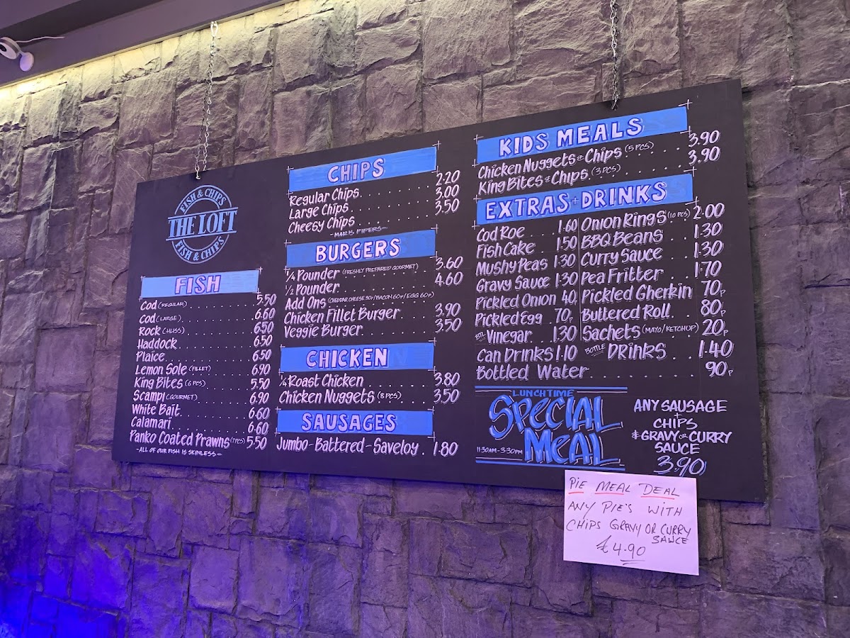 Menu The Loft Fish & Chips-7