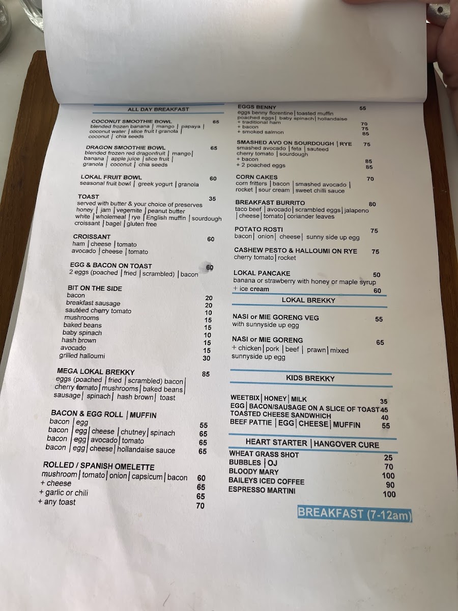 Menu The Lokal 80361-2