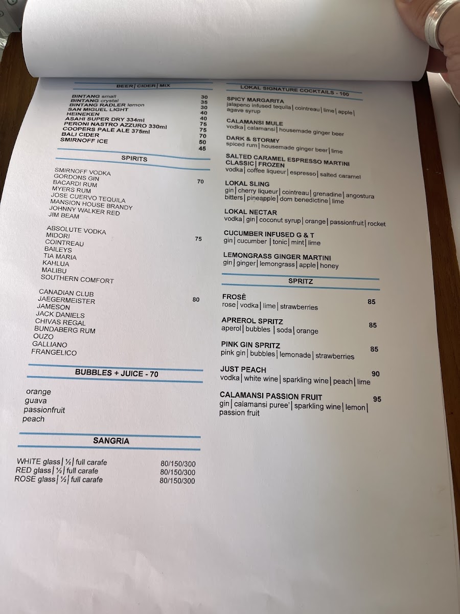 Menu The Lokal 80361-4