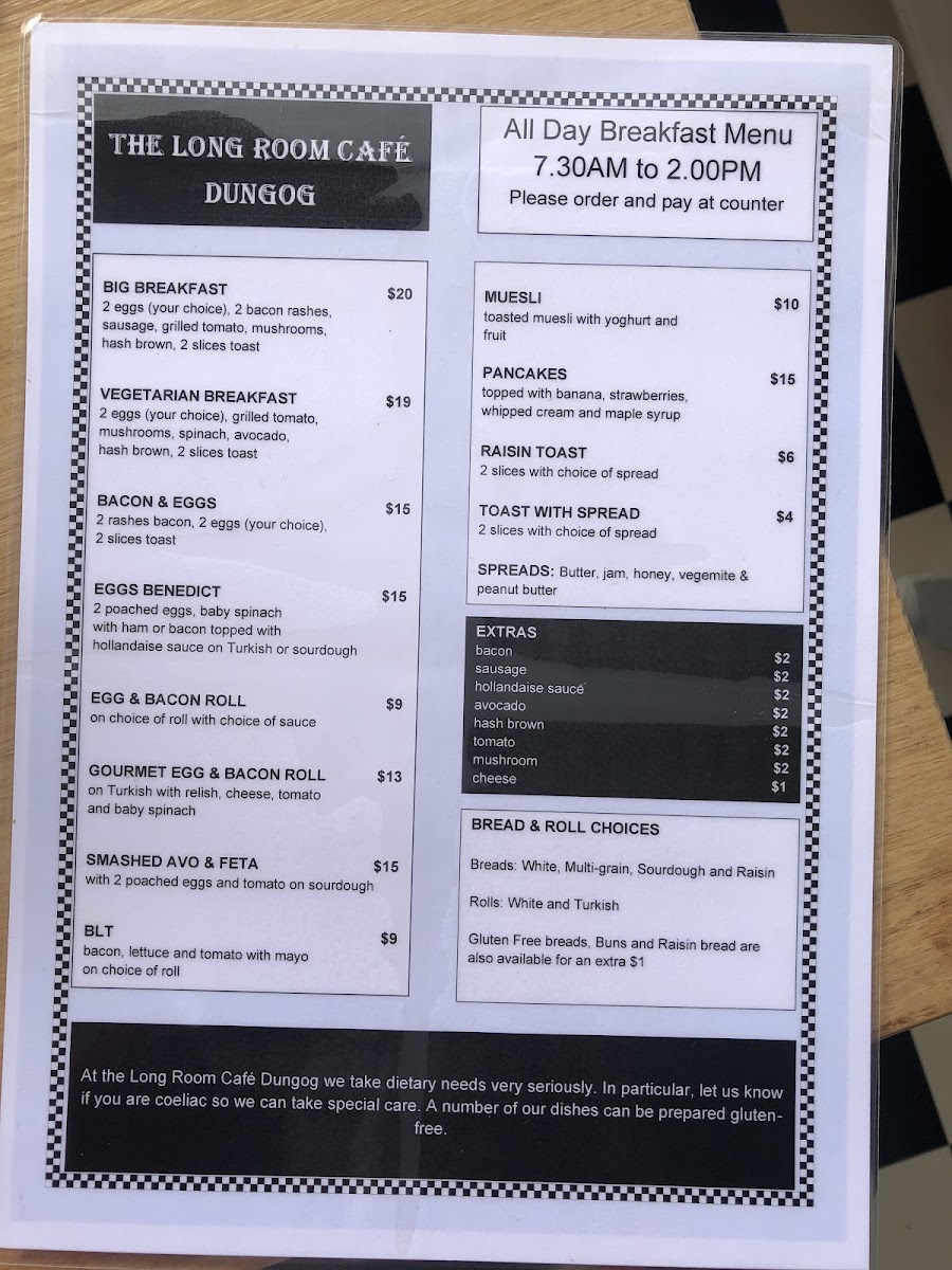 Menu The Long Room-4