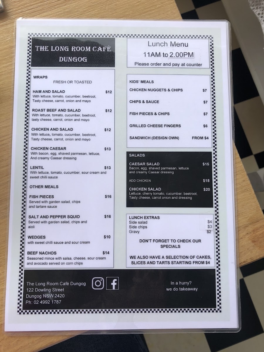 Menu The Long Room-5