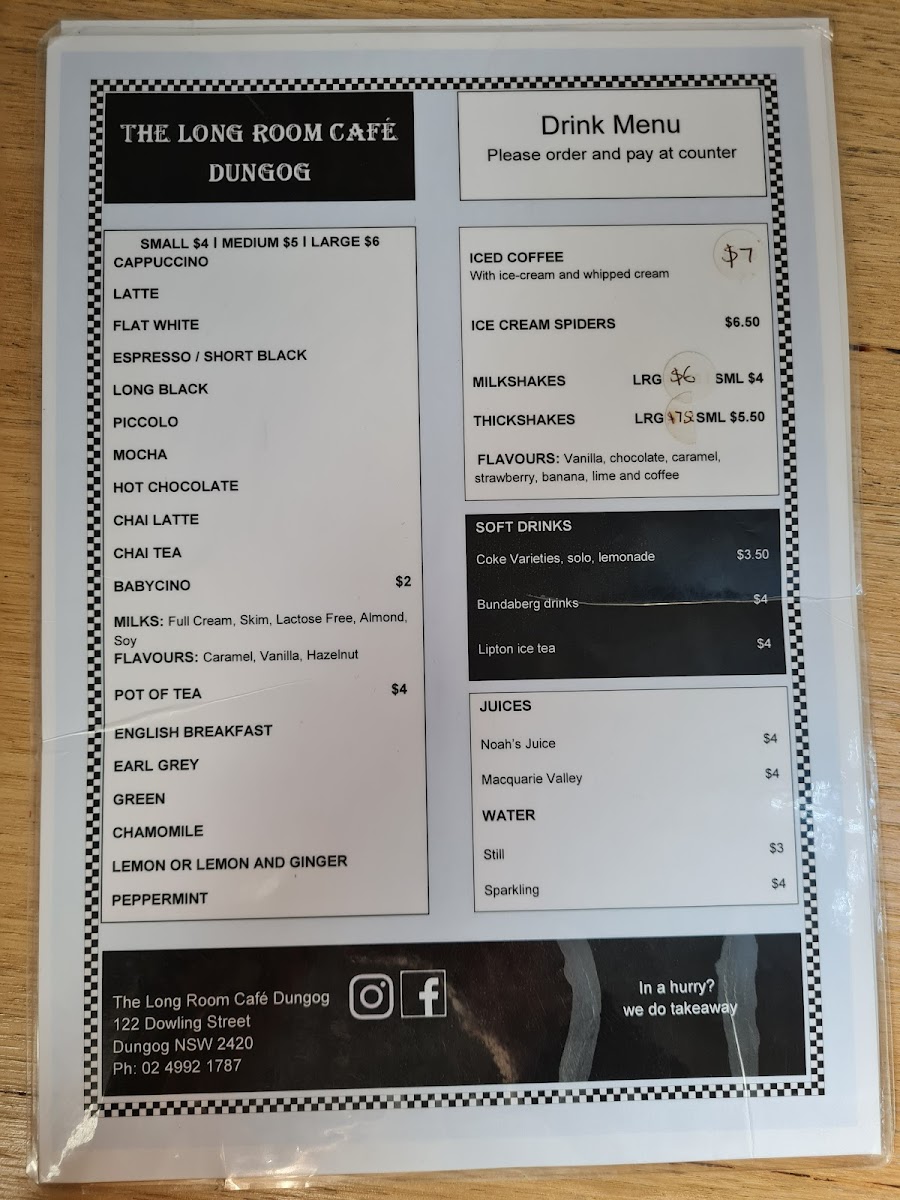 Menu The Long Room-6