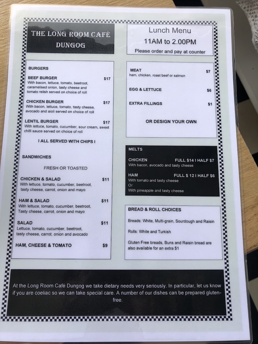 Menu The Long Room-7