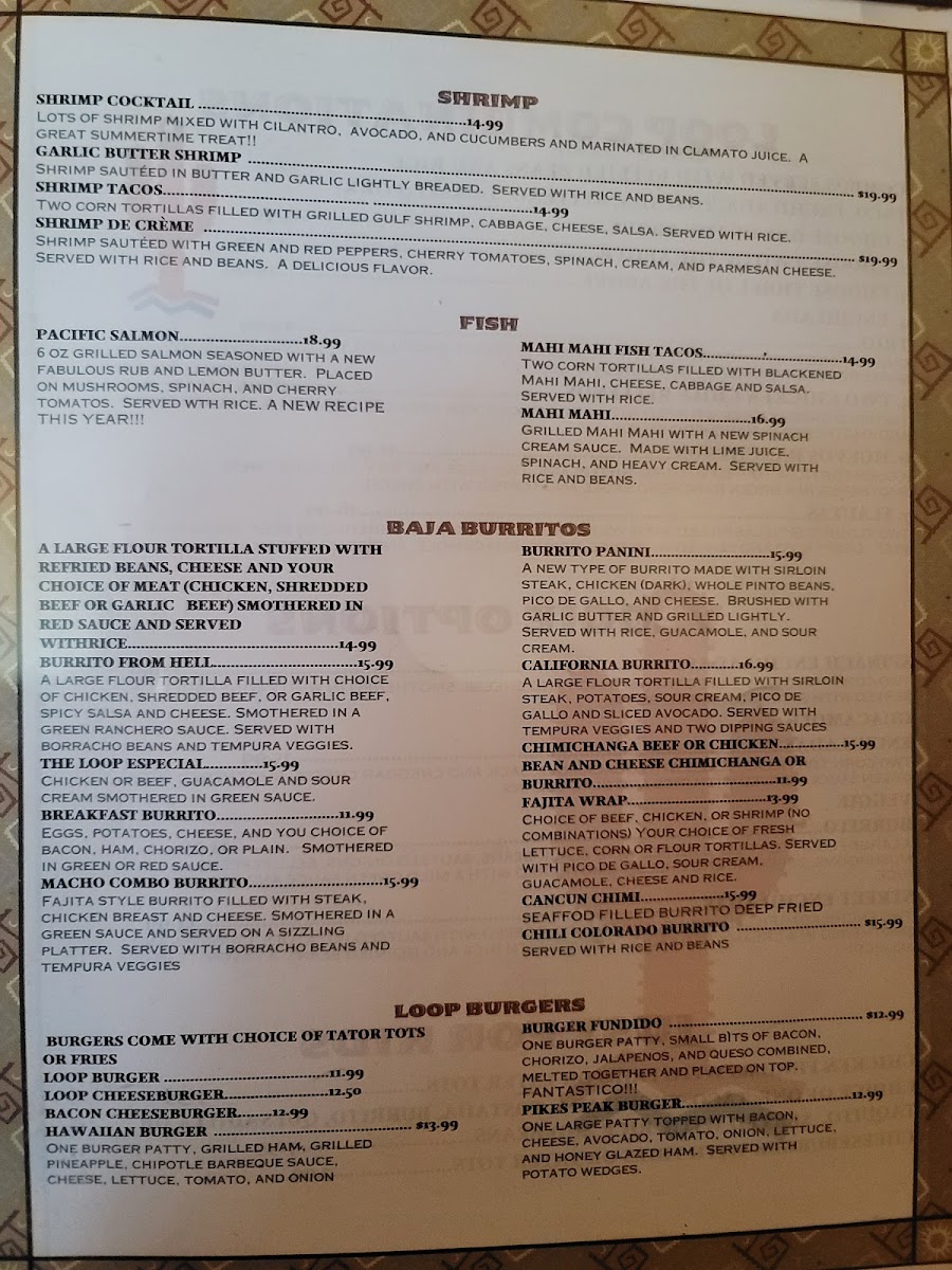 Menu The Loop-2