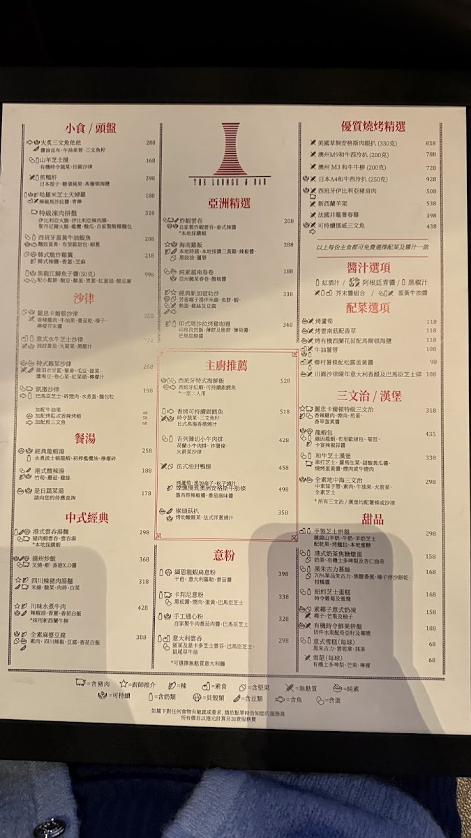 Menu The Lounge & Bar | The Ritz-Carlton, Hong Kong-2