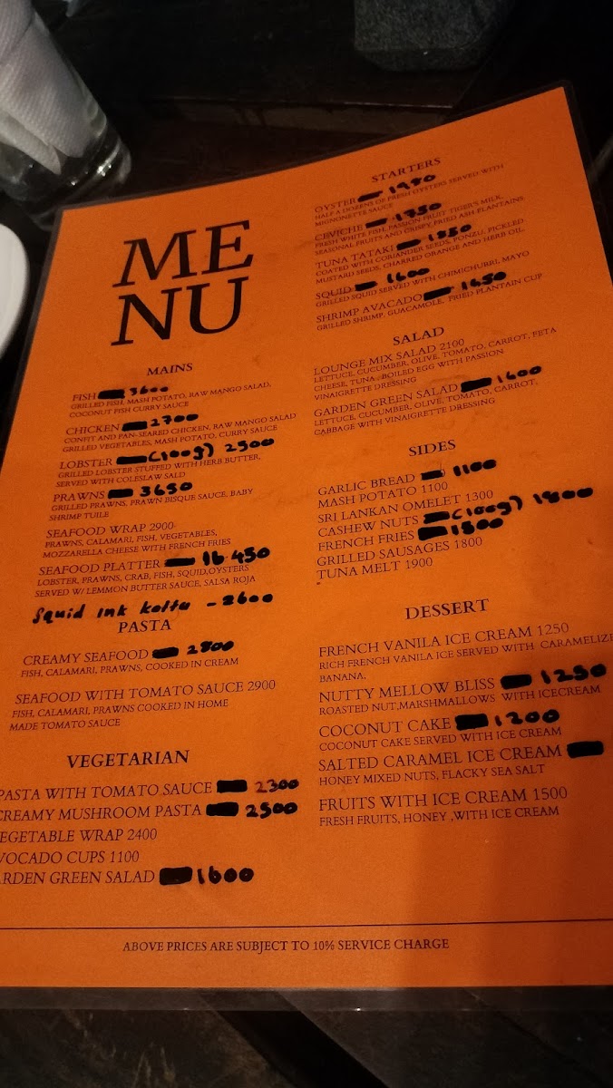Menu The Lounge-8