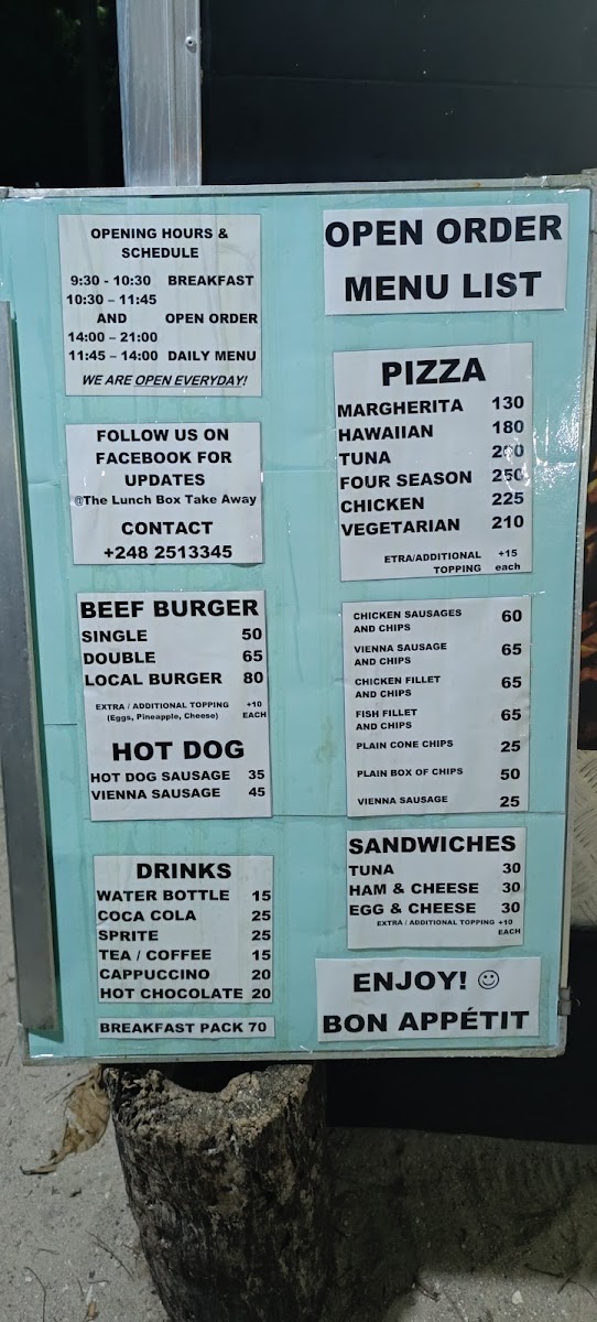Menu The Lunch Box-5
