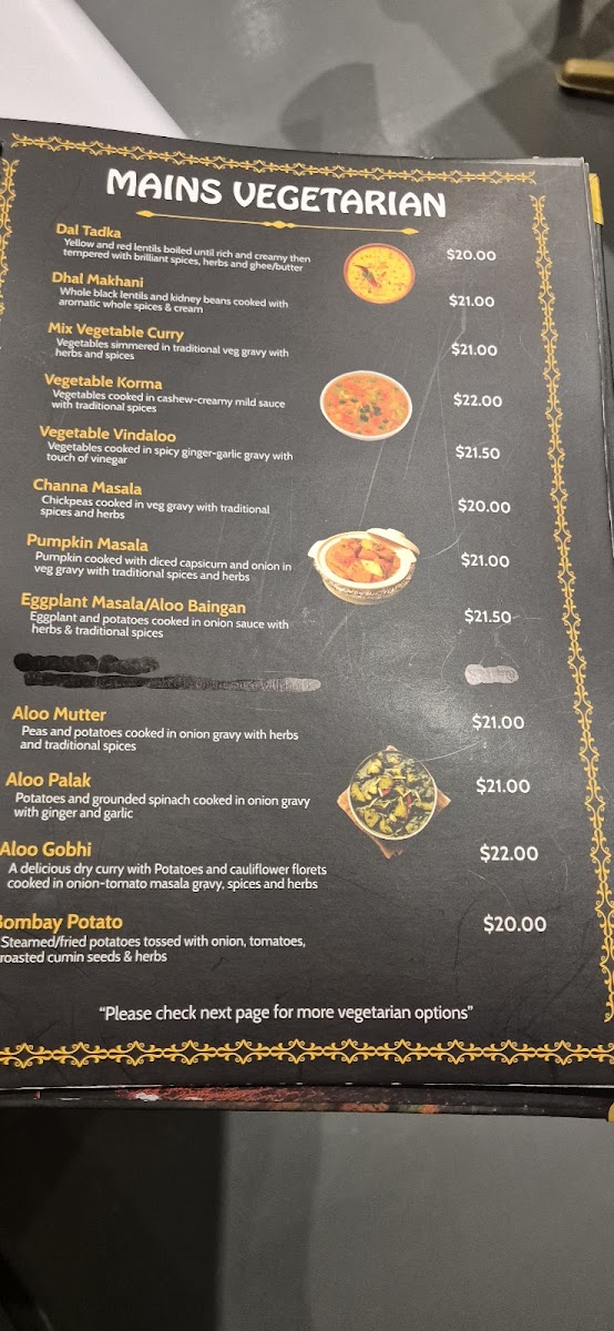 Menu The Maharaja Palace Bairnsdale-6