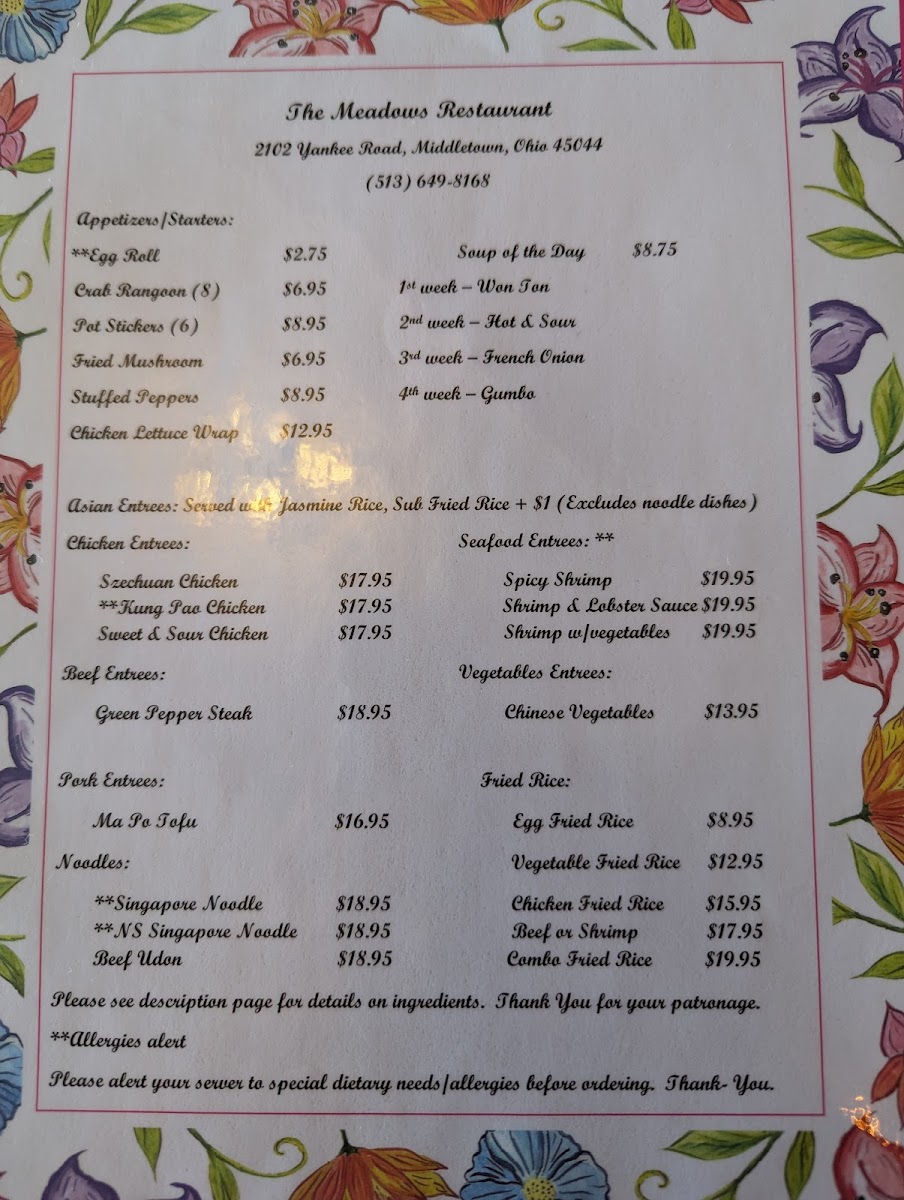 Menu The Meadows-1