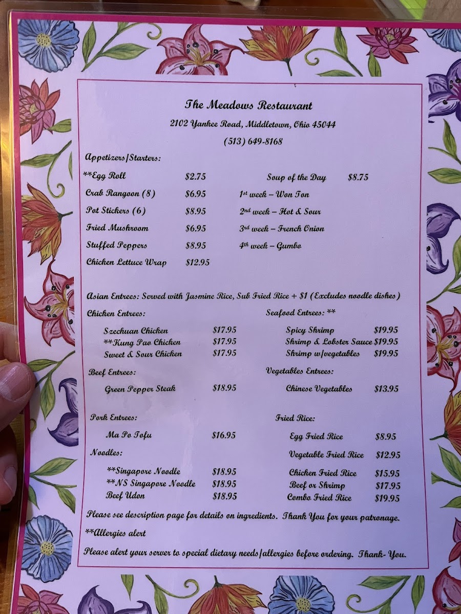 Menu The Meadows-2