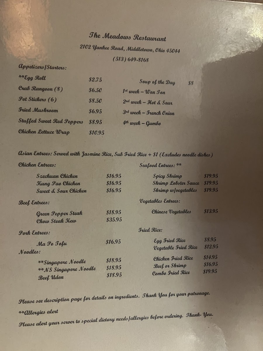 Menu The Meadows-4
